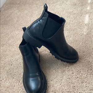 Black ankle boots